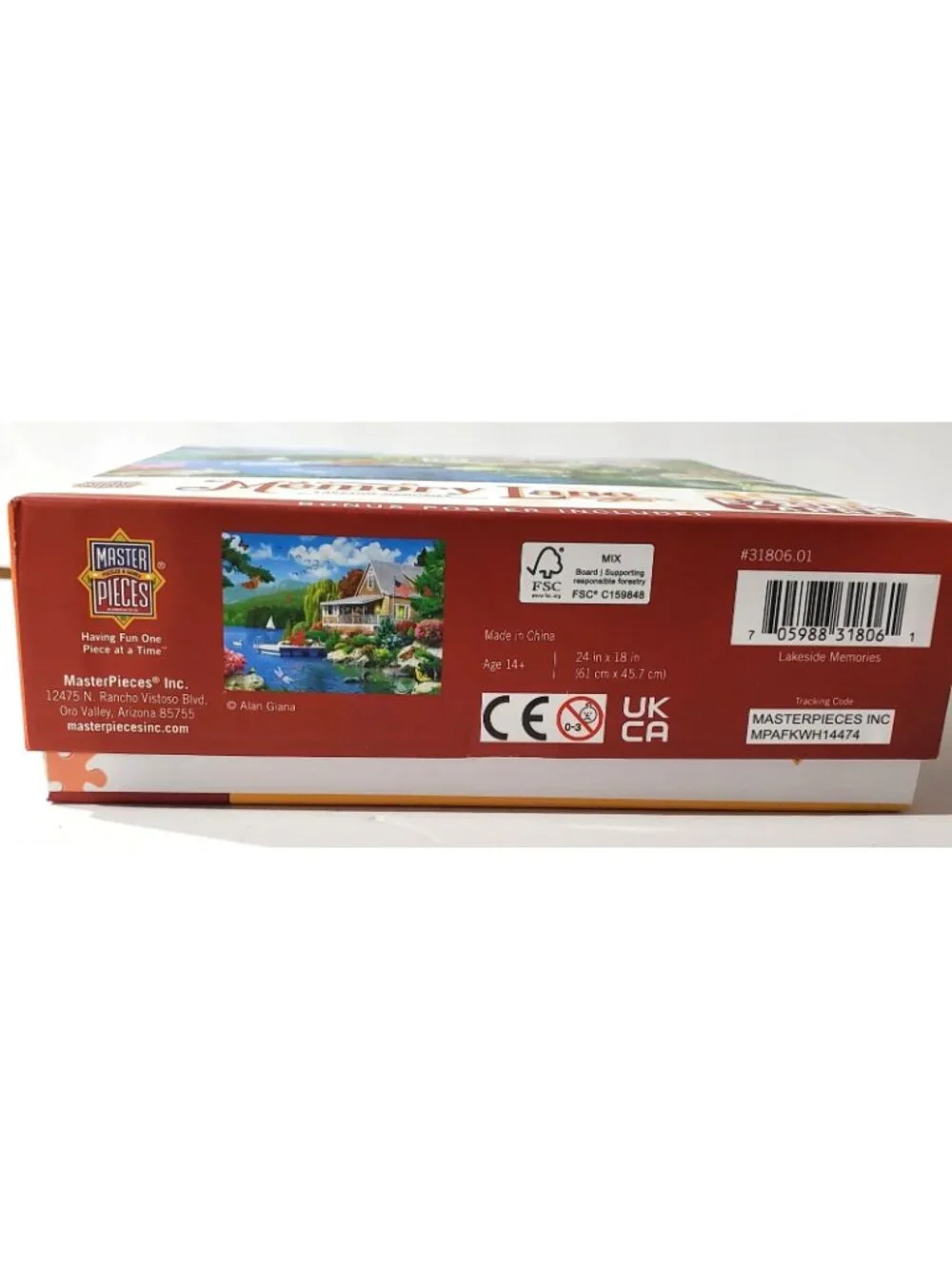Master Pieces Memory Lane LAKESIDE MEMORIES Jigsaw Puzzle 300 large pcs COMPLETE